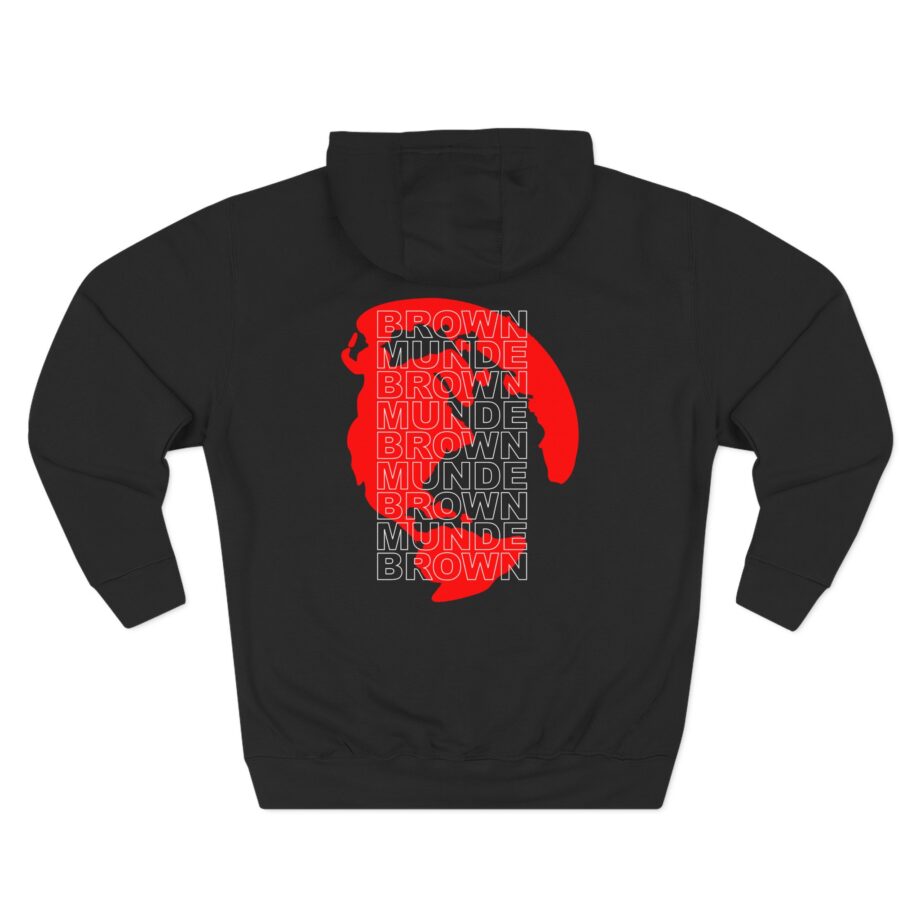 AP Dhillon Brown Munde Three-Panel Fleece Hoodie