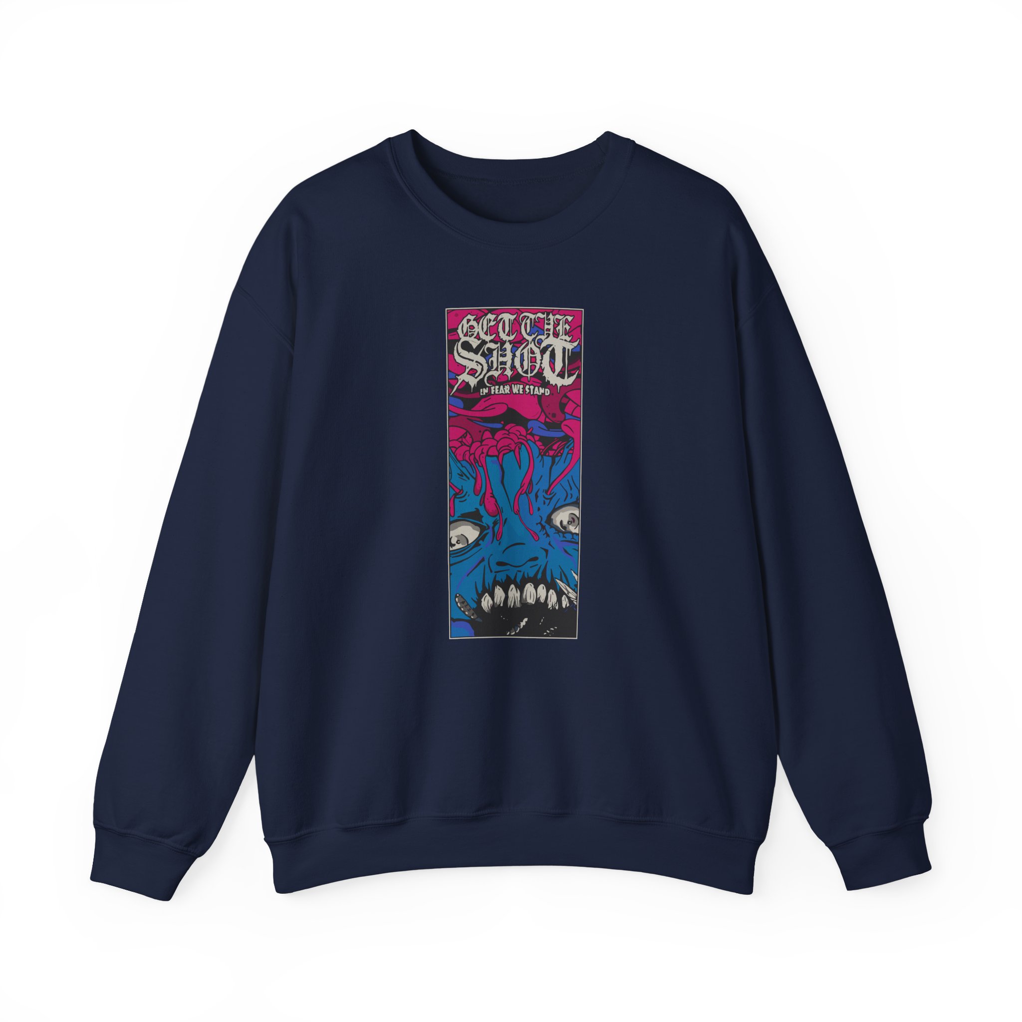 Get the Shot in Fear We Stand Unisex Heavy Blendâ„¢ Crewneck Sweatshirt