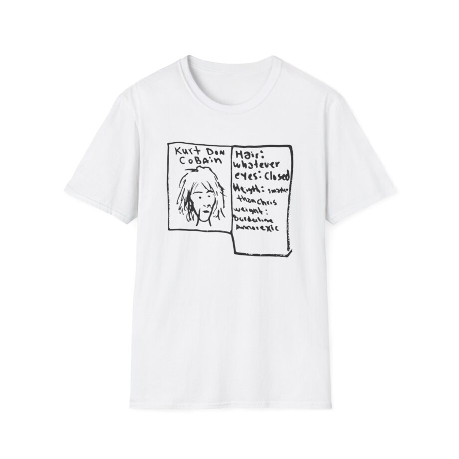 Kurt Cobain Kurt Don Profile Unisex Softstyle T-Shirt