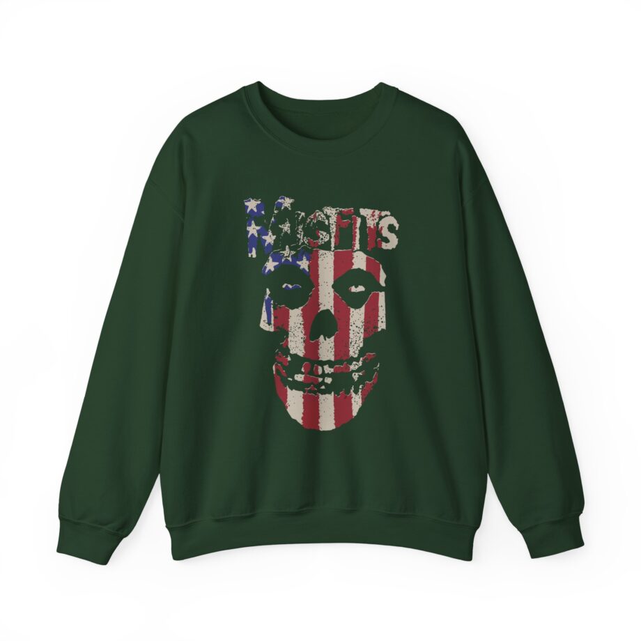 Misfits Stars and Stripes Fiend Skull Unisex Heavy Blend™ Crewneck Sweatshirt