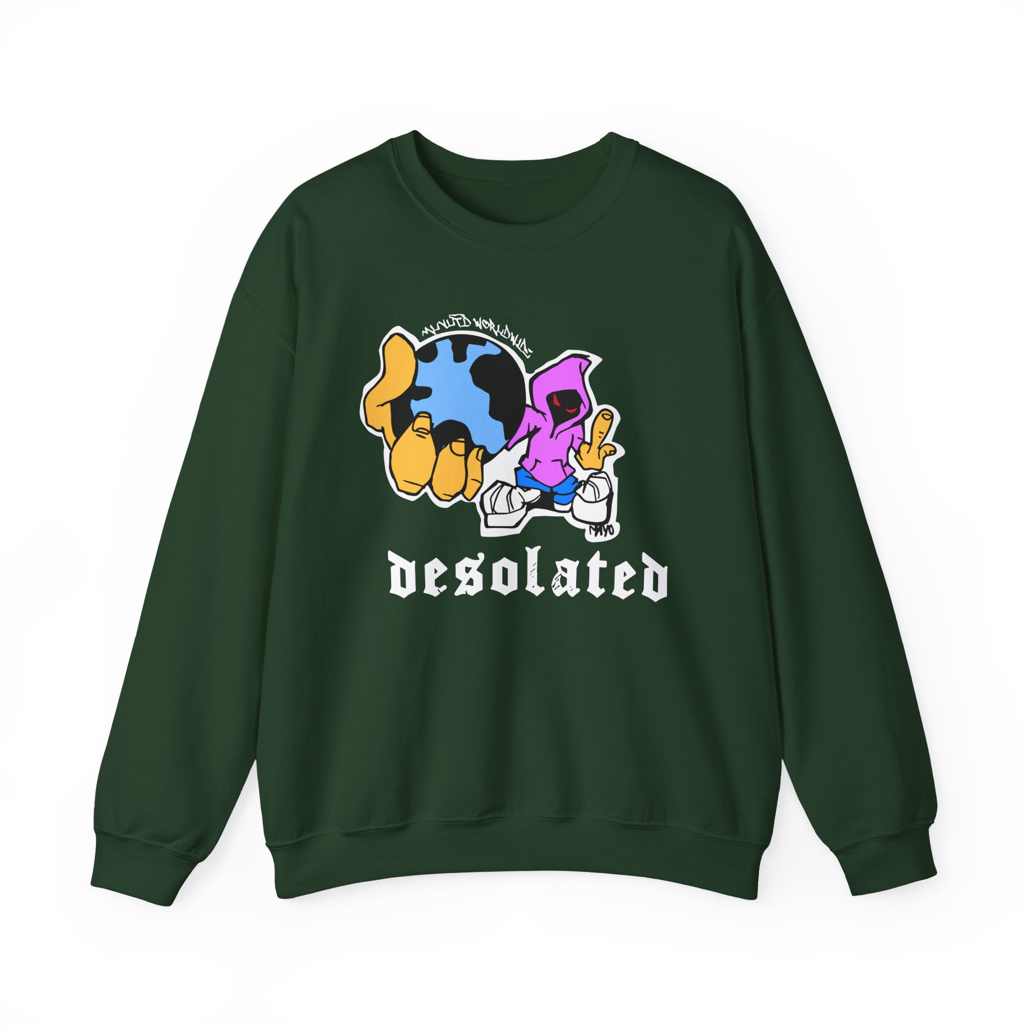 Desolated Globe Unisex Heavy Blendâ„¢ Crewneck Sweatshirt