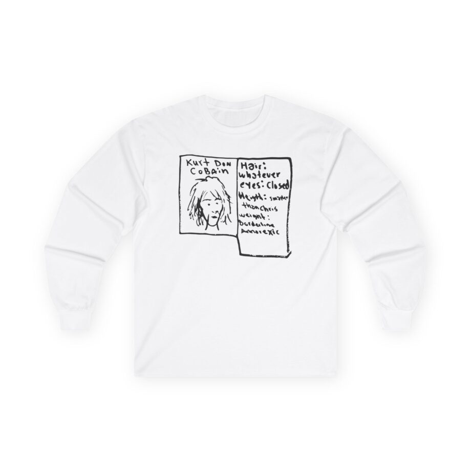 Kurt Cobain Kurt Don Profile Unisex Ultra Cotton Long Sleeve Tee