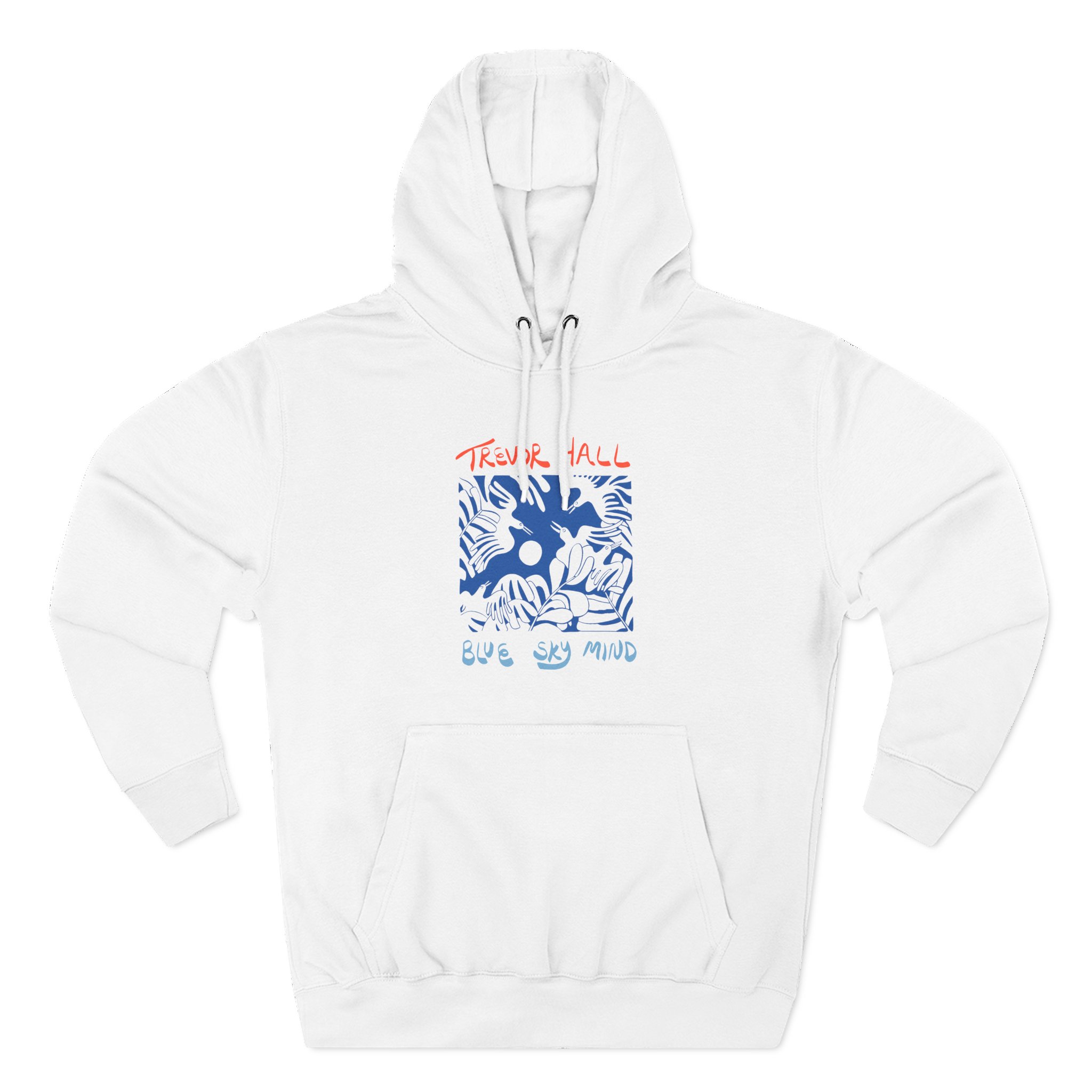 Trevor Hall Blue Sky Mind Birds Three-Panel Fleece Hoodie