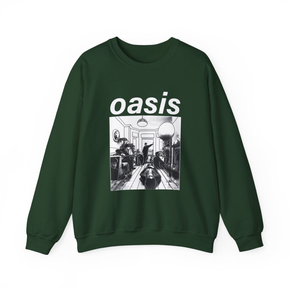 Oasis Definitely Maybe Artwork Unisex Heavy Blend™ Crewneck Sweatshirt