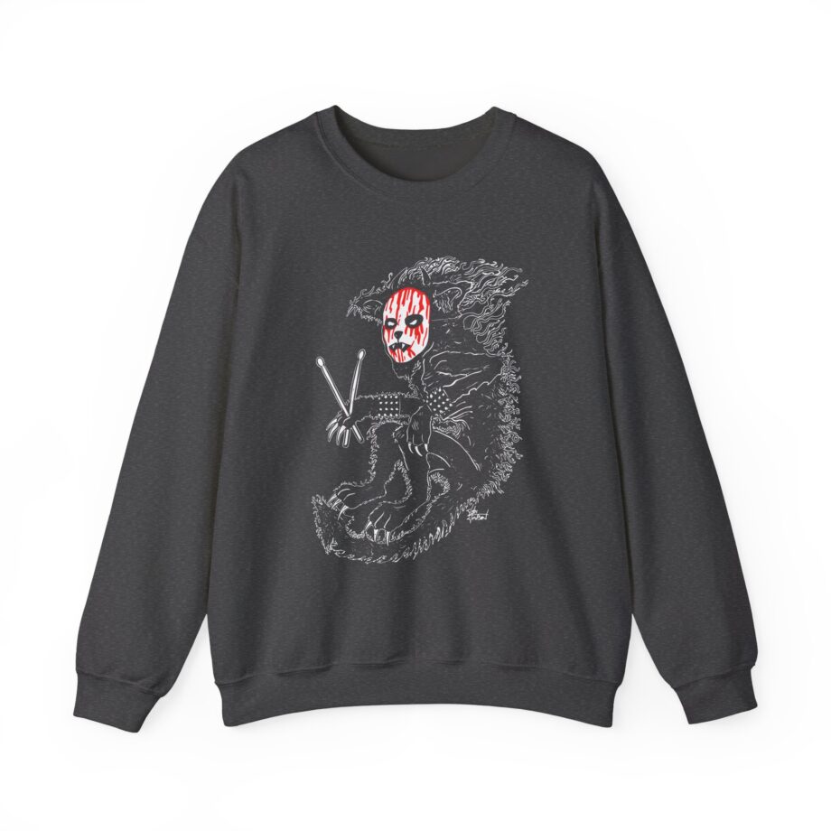 Murderdolls Joey Jordison Joey Cat Blood Mask Unisex Heavy Blend™ Crewneck Sweatshirt