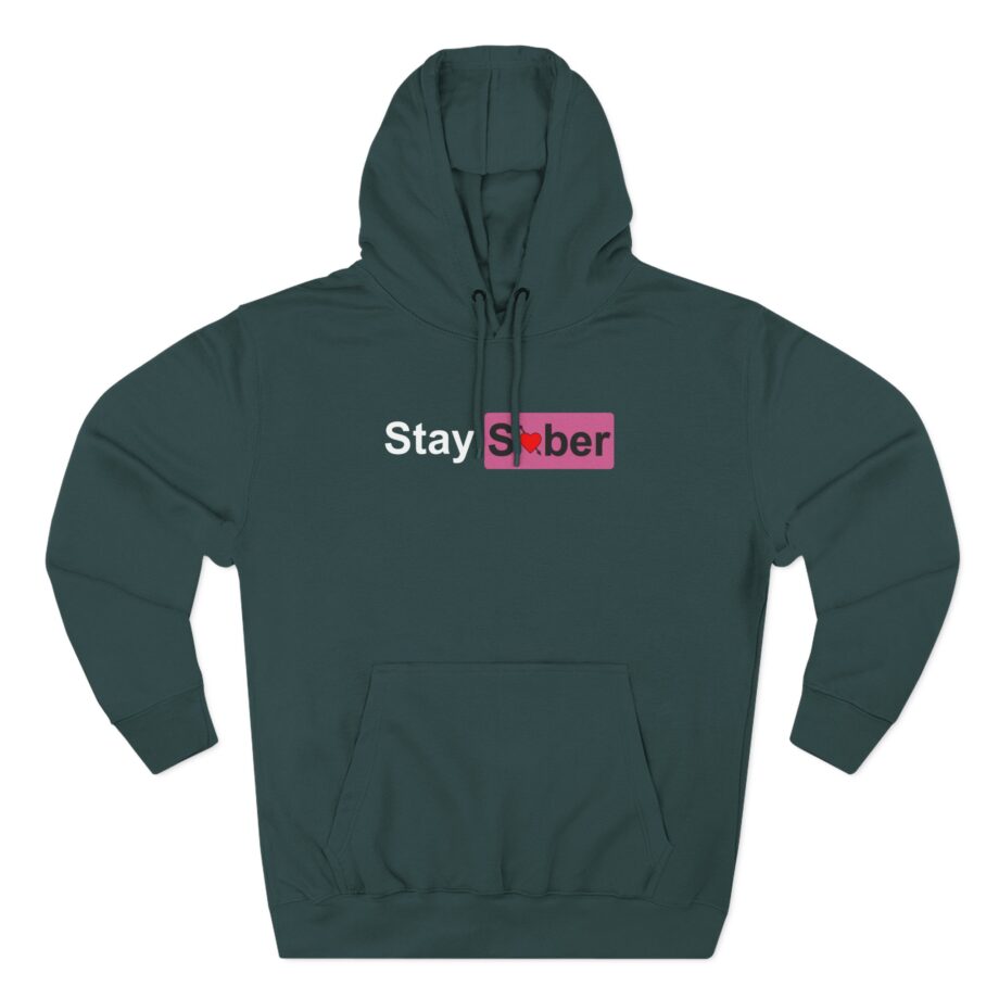 D’aydrian Harding Stay Sober Valentine's Day Three-Panel Fleece Hoodie