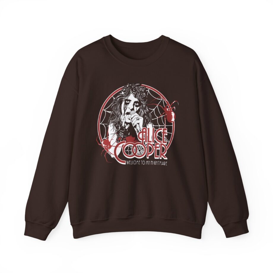 Alice Cooper Welcome to My Nightmare 50th Anniversary Spider Swarm Unisex Heavy Blend™ Crewneck Sweatshirt