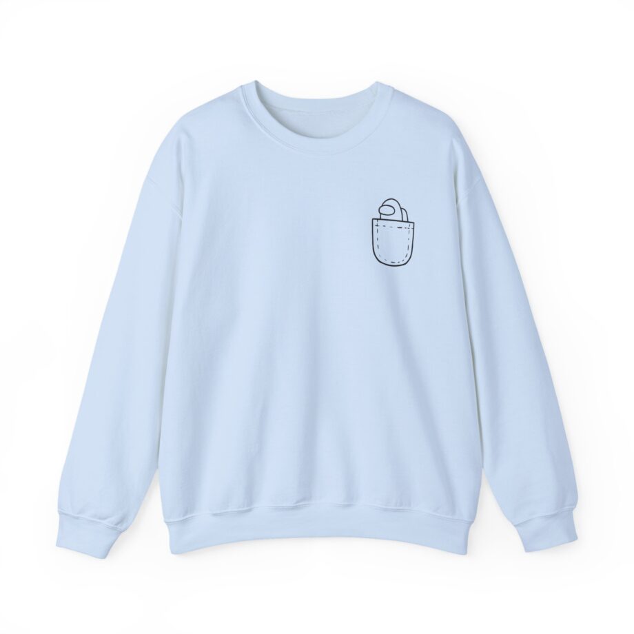 Among Us  Mini Crewmate Pocket Unisex Heavy Blend™ Crewneck Sweatshirt