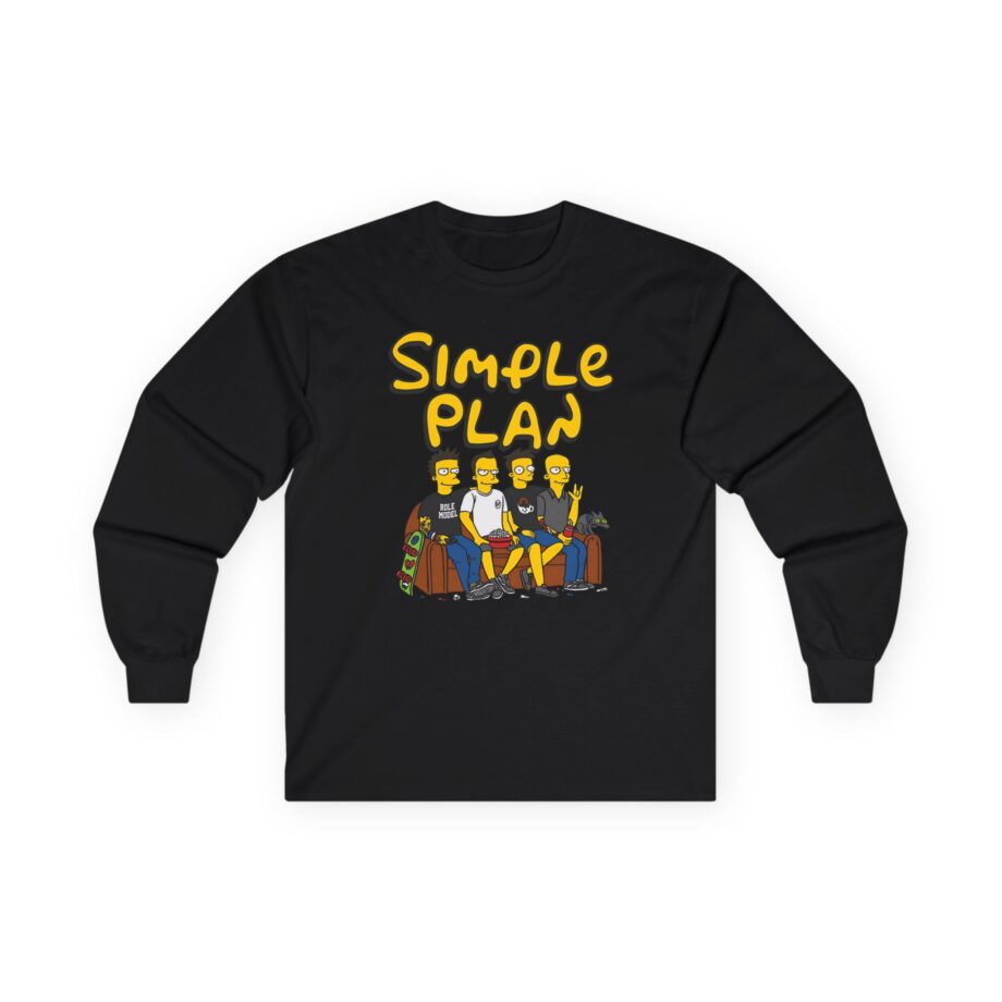 Simple Plan Band on the Couch Unisex Ultra Cotton Long Sleeve Tee