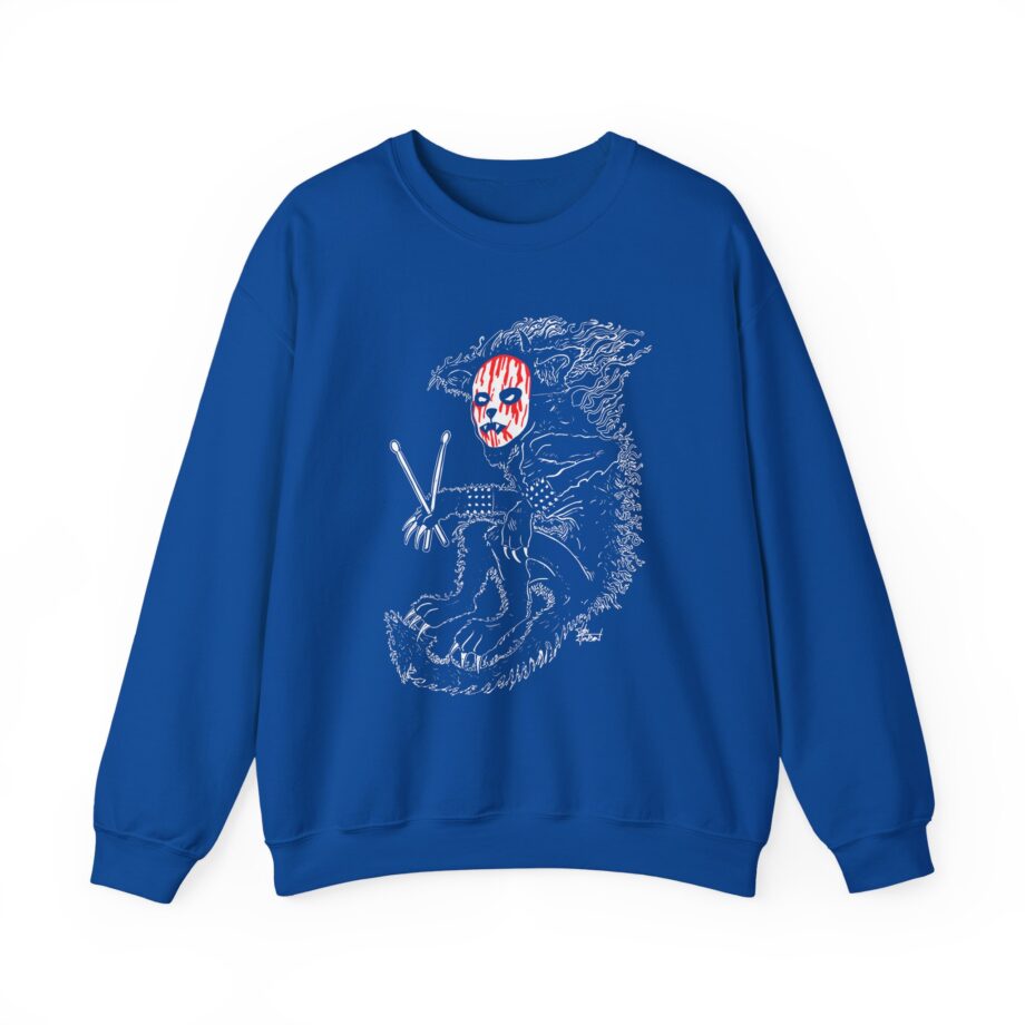 Murderdolls Joey Jordison Joey Cat Blood Mask Unisex Heavy Blend™ Crewneck Sweatshirt