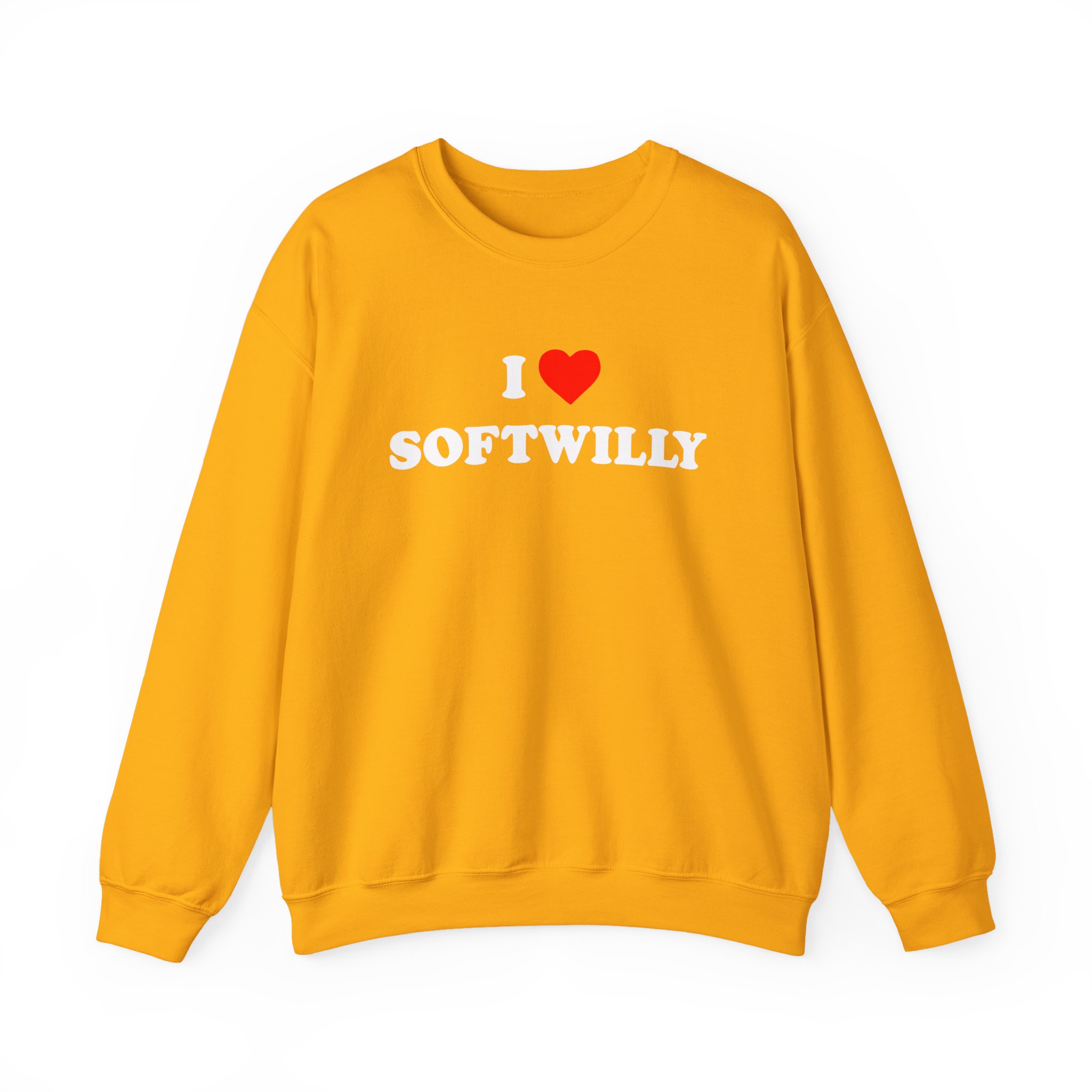 Softwilly I Love Softwilly Unisex Heavy Blendâ„¢ Crewneck Sweatshirt