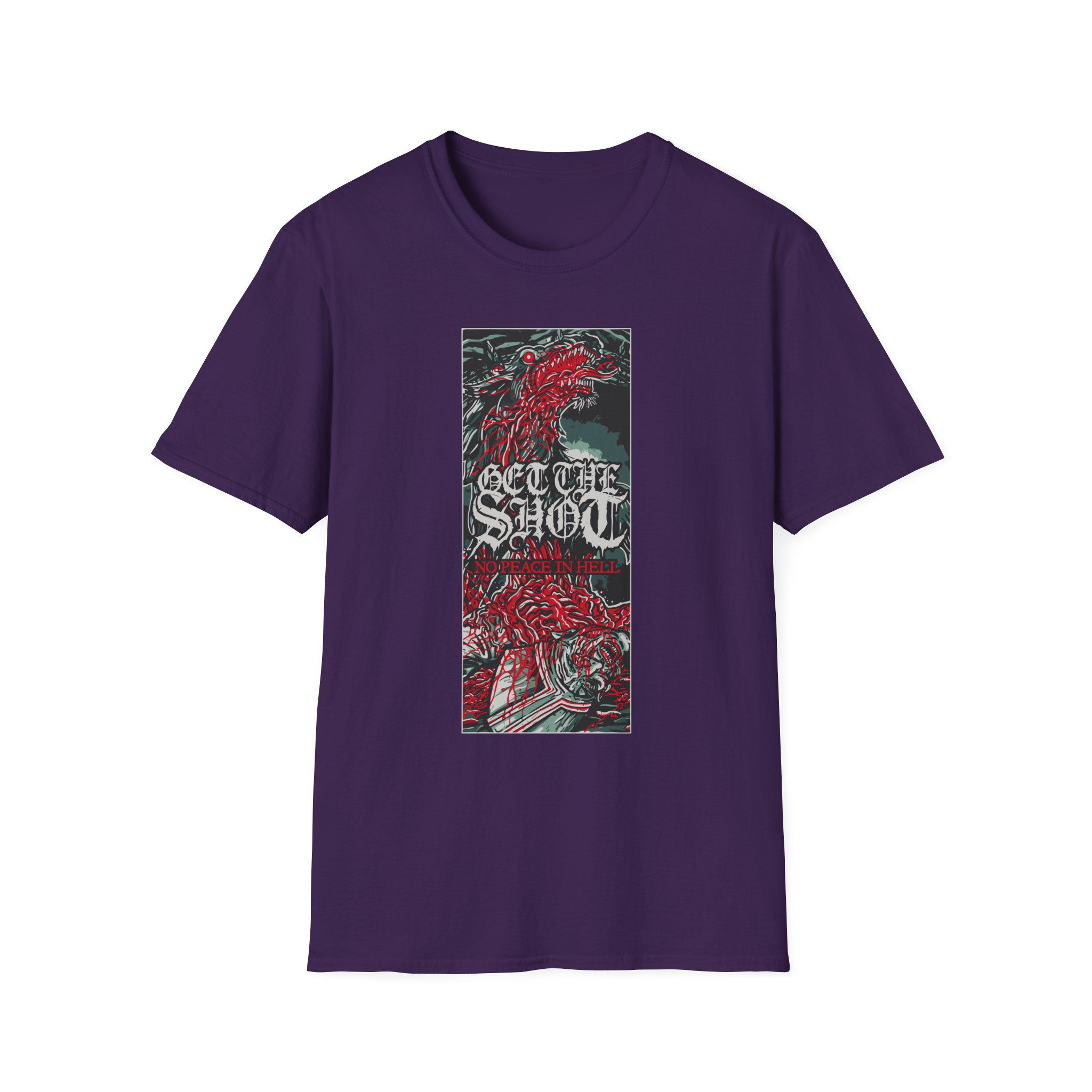 Get the Shot No Peace in Hell Unisex Softstyle T-Shirt