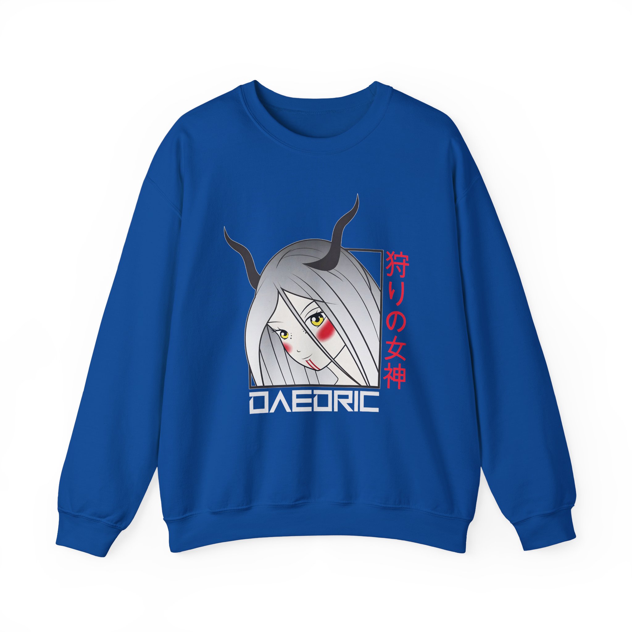 Daedric Goddess of the Hunt Anime Unisex Heavy Blendâ„¢ Crewneck Sweatshirt