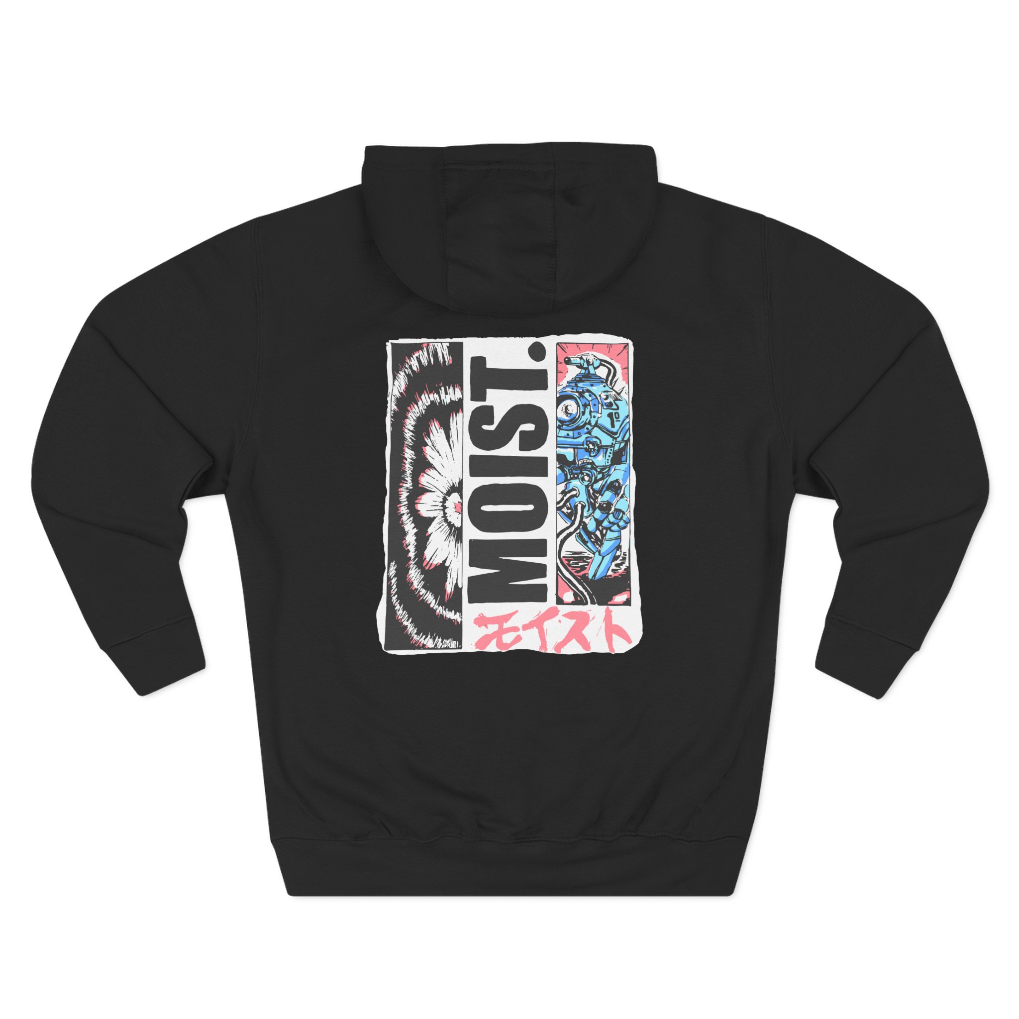 Moist Anime Three-Panel Fleece Hoodie