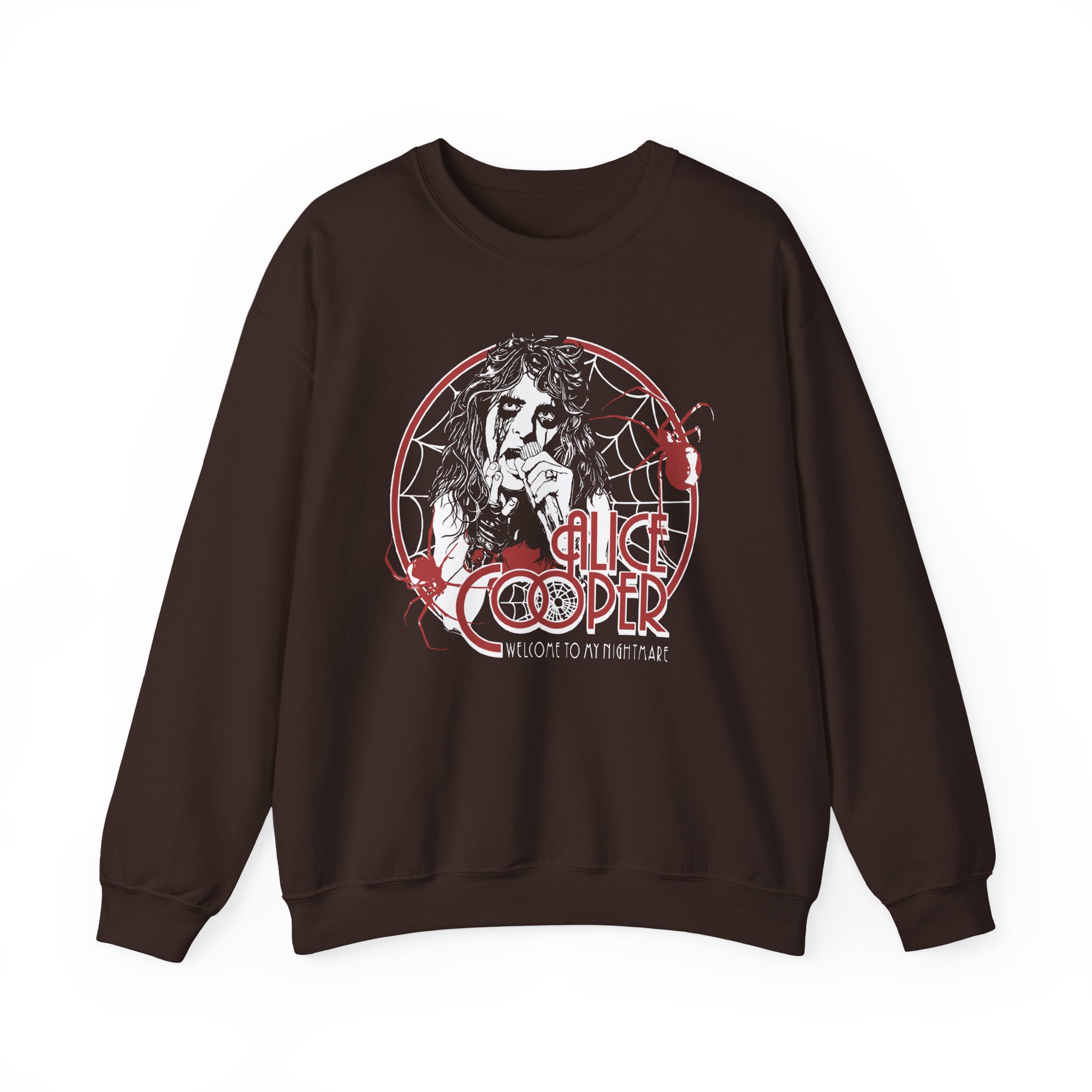 Alice Cooper Welcome to My Nightmare 50th Anniversary Spider Swarm Unisex Heavy Blendâ„¢ Crewneck Sweatshirt