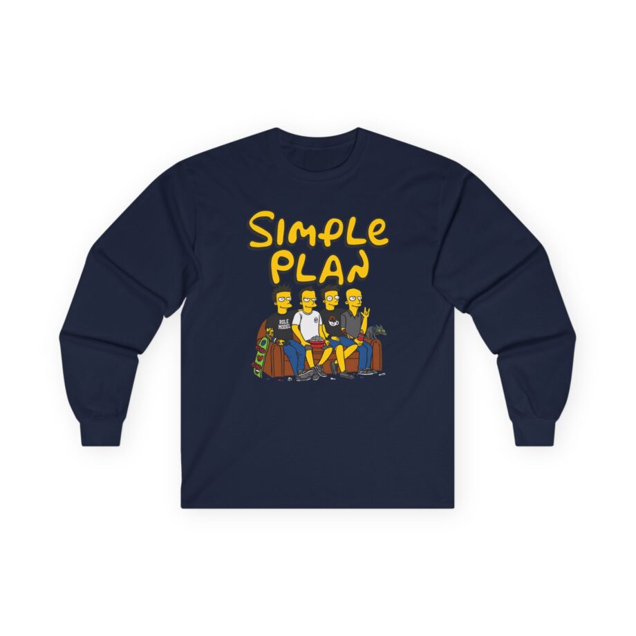 Simple Plan Band on the Couch Unisex Ultra Cotton Long Sleeve Tee
