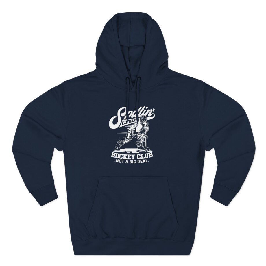 Spittin Chiclets Hockey Club Skul Three-Panel Fleece Hoodie