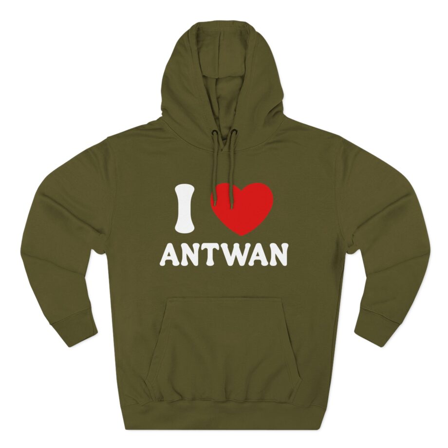 Antwan I Love Three-Panel Fleece Hoodie