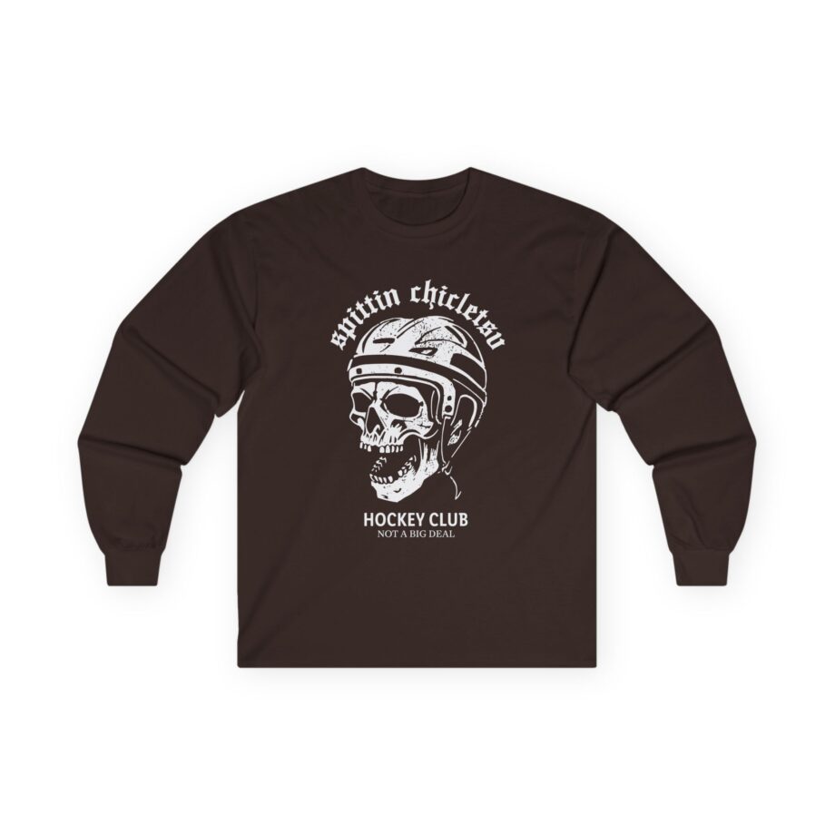 Spittin Chiclets Hockey Club Skul Unisex Ultra Cotton Long Sleeve Tee