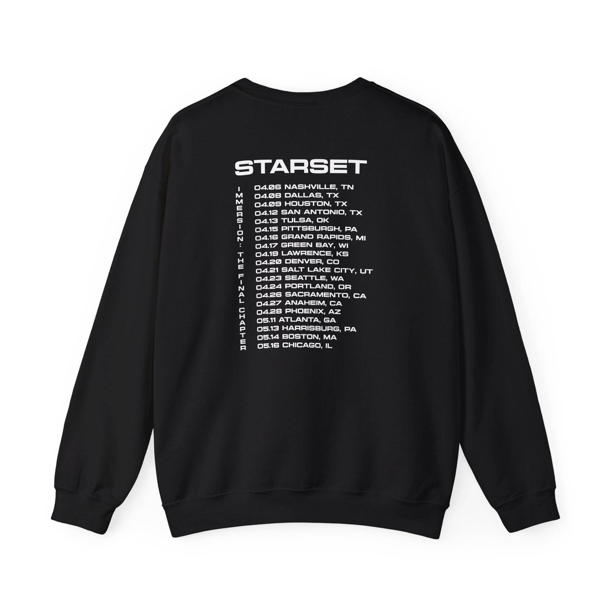 Starset Immersion Red Tour Unisex Heavy Blendâ„¢ Crewneck Sweatshirt