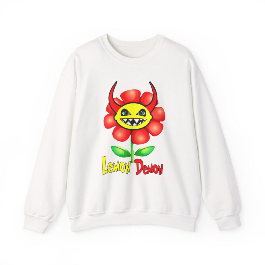 Lemon Demon Flower Unisex Heavy Blend™ Crewneck Sweatshirt