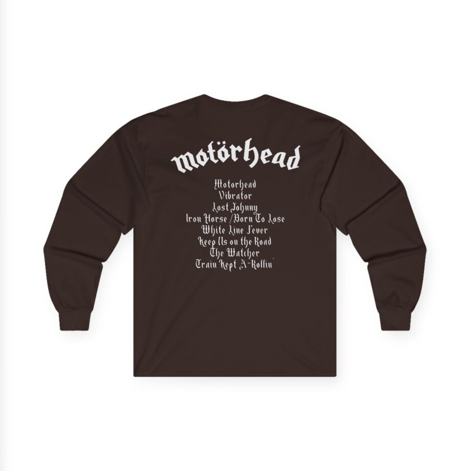 Lemmy Motörhead Tracklist Unisex Ultra Cotton Long Sleeve Tee