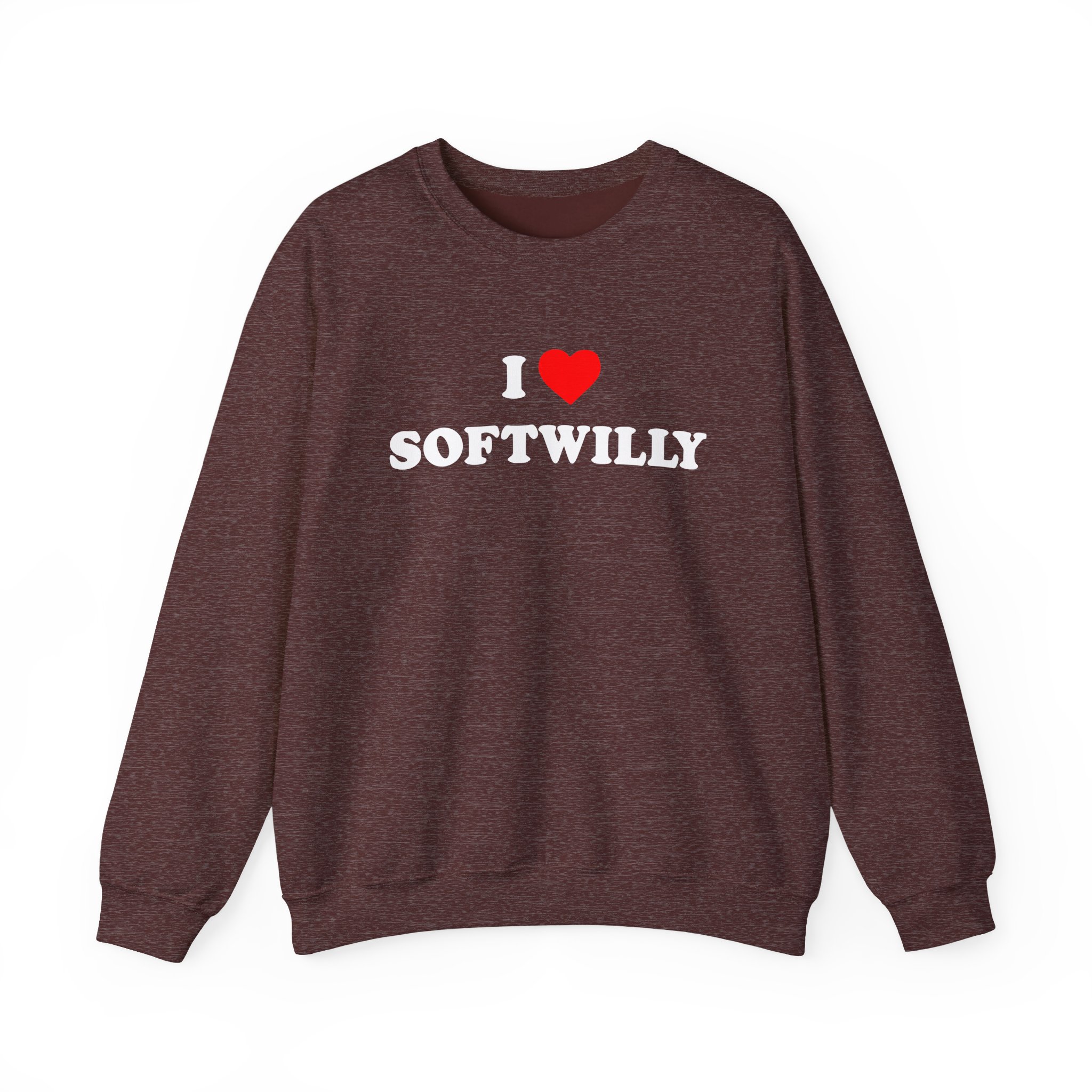 Softwilly I Love Softwilly Unisex Heavy Blendâ„¢ Crewneck Sweatshirt