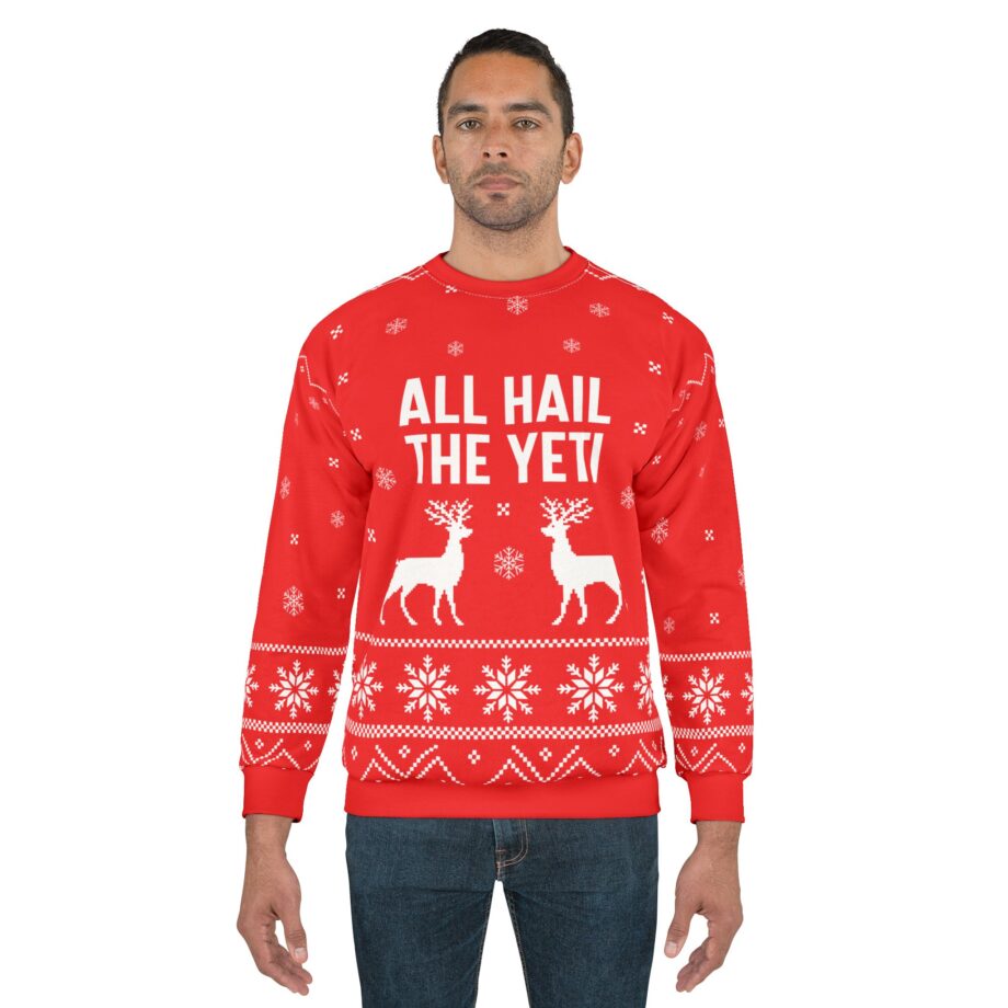 All Hail the Yeti Unisex Sweatshirt (AOP)