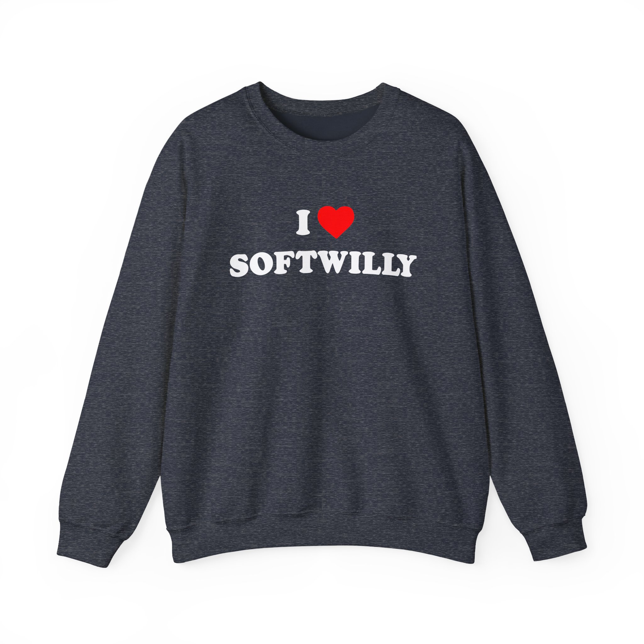 Softwilly I Love Softwilly Unisex Heavy Blendâ„¢ Crewneck Sweatshirt