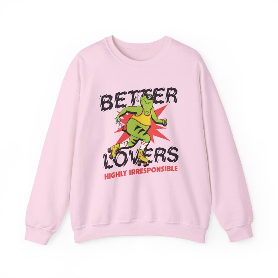 Better Lovers Skating Frog Unisex Heavy Blend™ Crewneck Sweatshirt