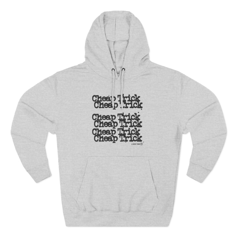 Cheap Trick Stacked Logo Three-Panel Fleece Hoodie