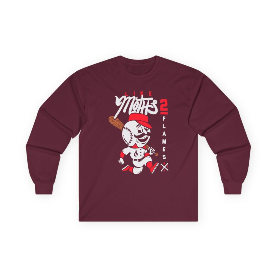 Like Moths to Flames Baseball Unisex Ultra Cotton Long Sleeve Tee