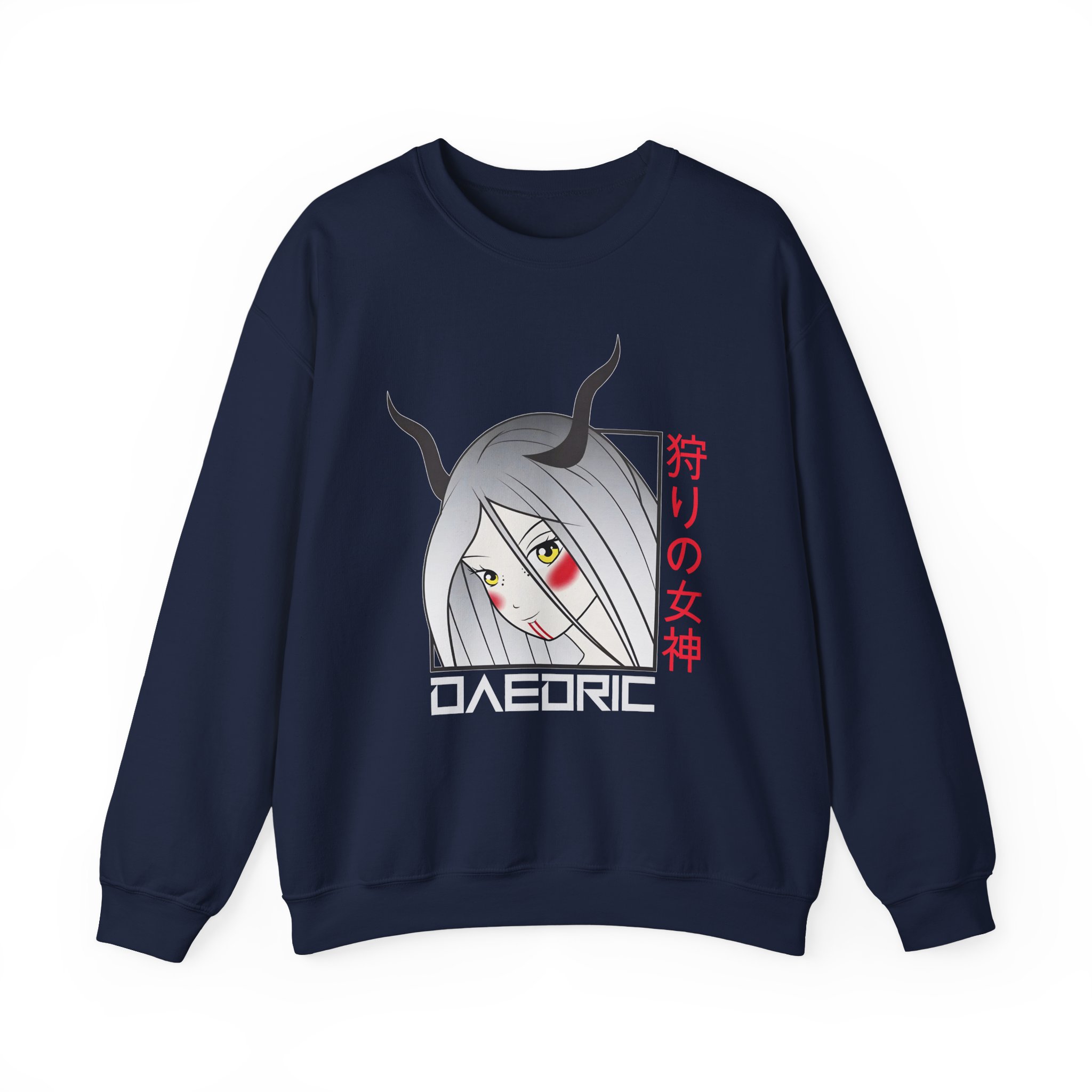 Daedric Goddess of the Hunt Anime Unisex Heavy Blendâ„¢ Crewneck Sweatshirt