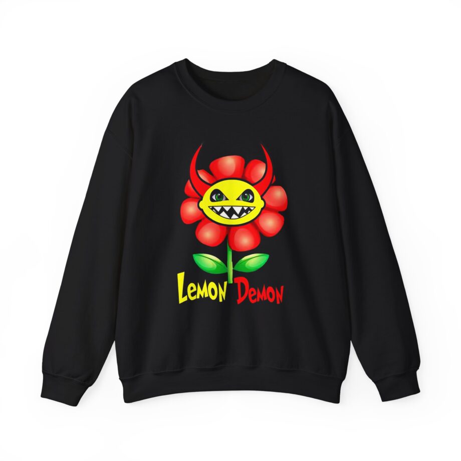Lemon Demon Flower Unisex Heavy Blend™ Crewneck Sweatshirt