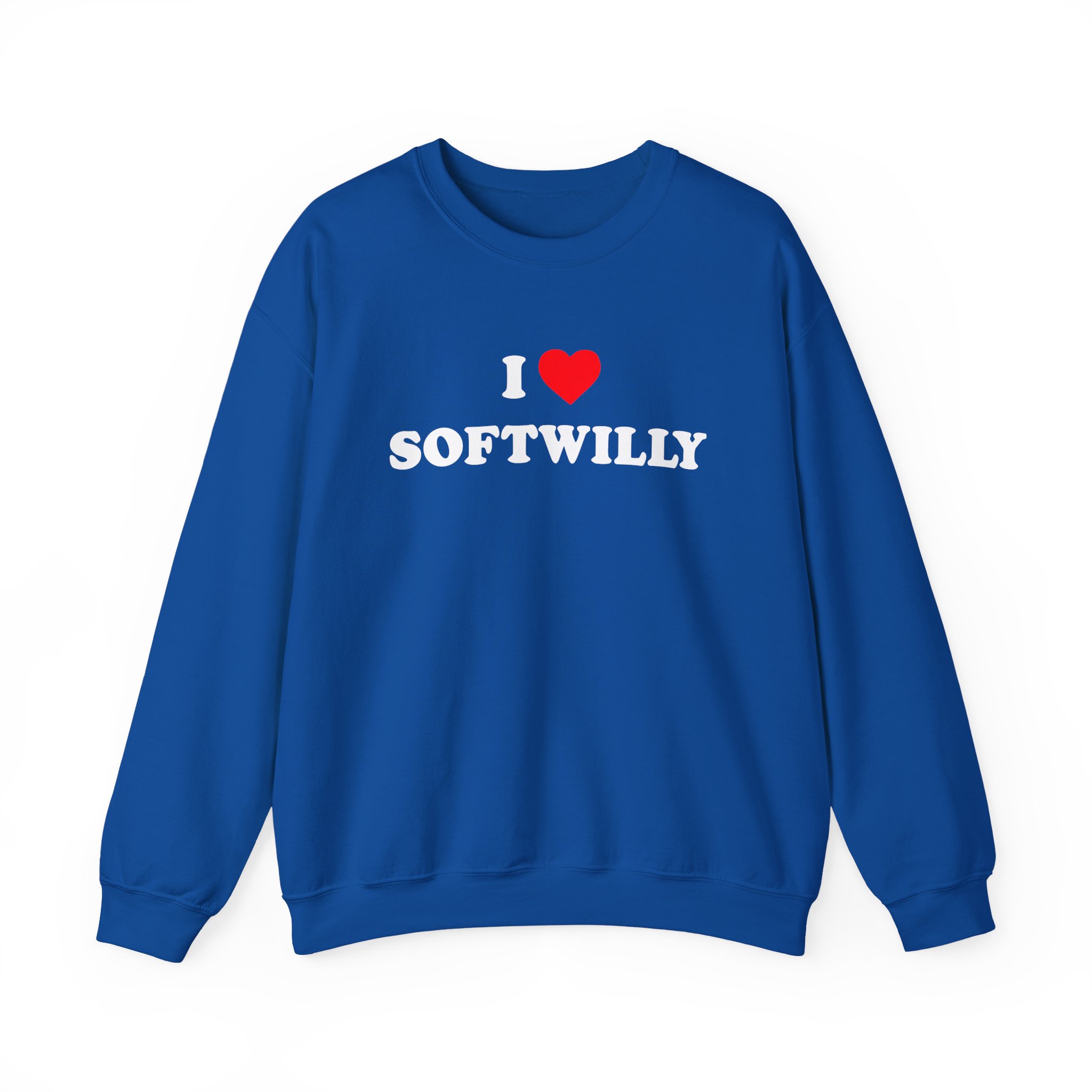 Softwilly I Love Softwilly Unisex Heavy Blendâ„¢ Crewneck Sweatshirt