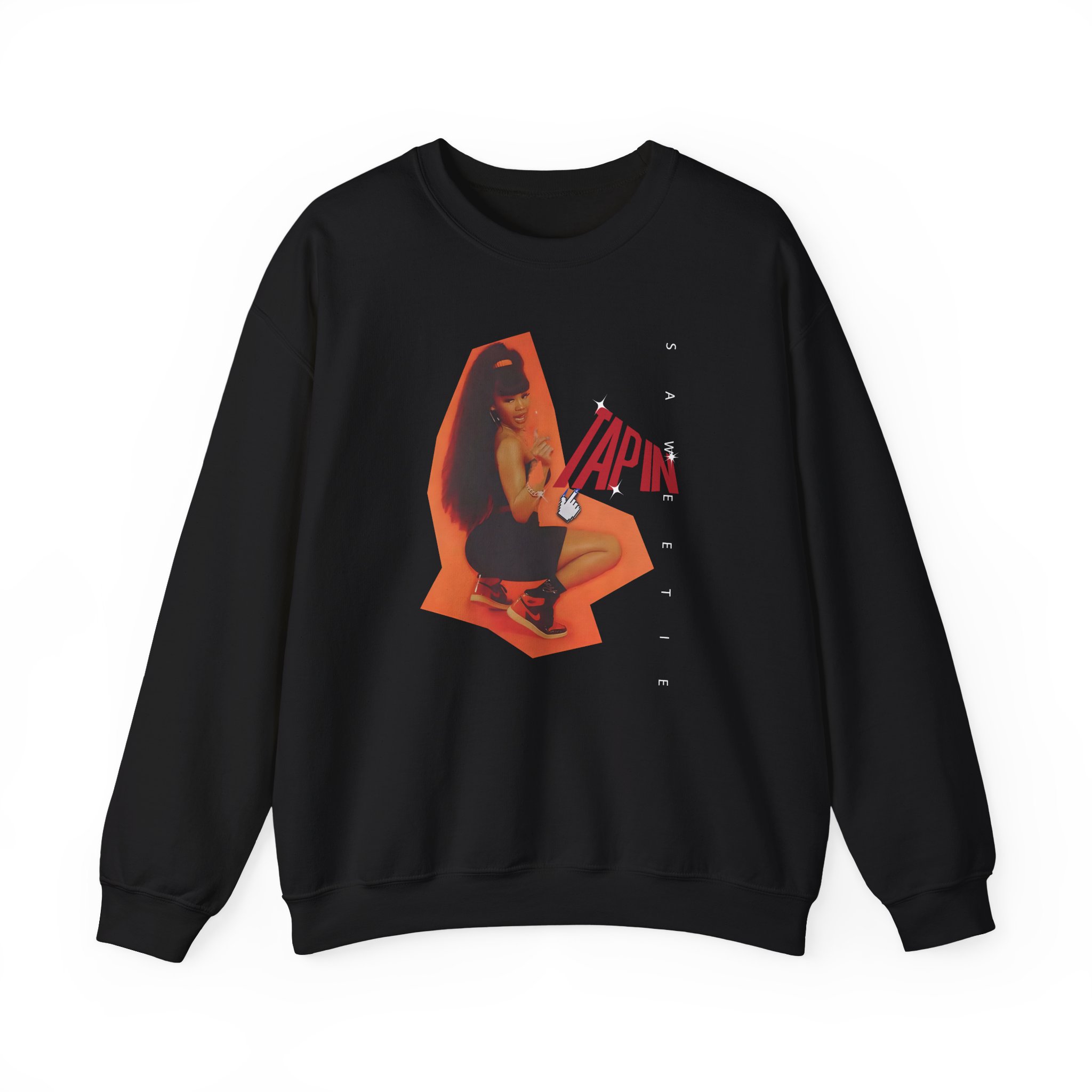 Saweetie Tapin Unisex Heavy Blend Crewneck Sweatshirt