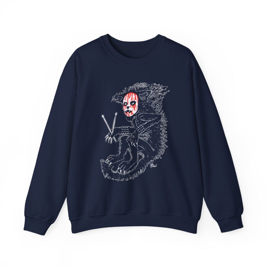 Murderdolls Joey Jordison Joey Cat Blood Mask Unisex Heavy Blend™ Crewneck Sweatshirt