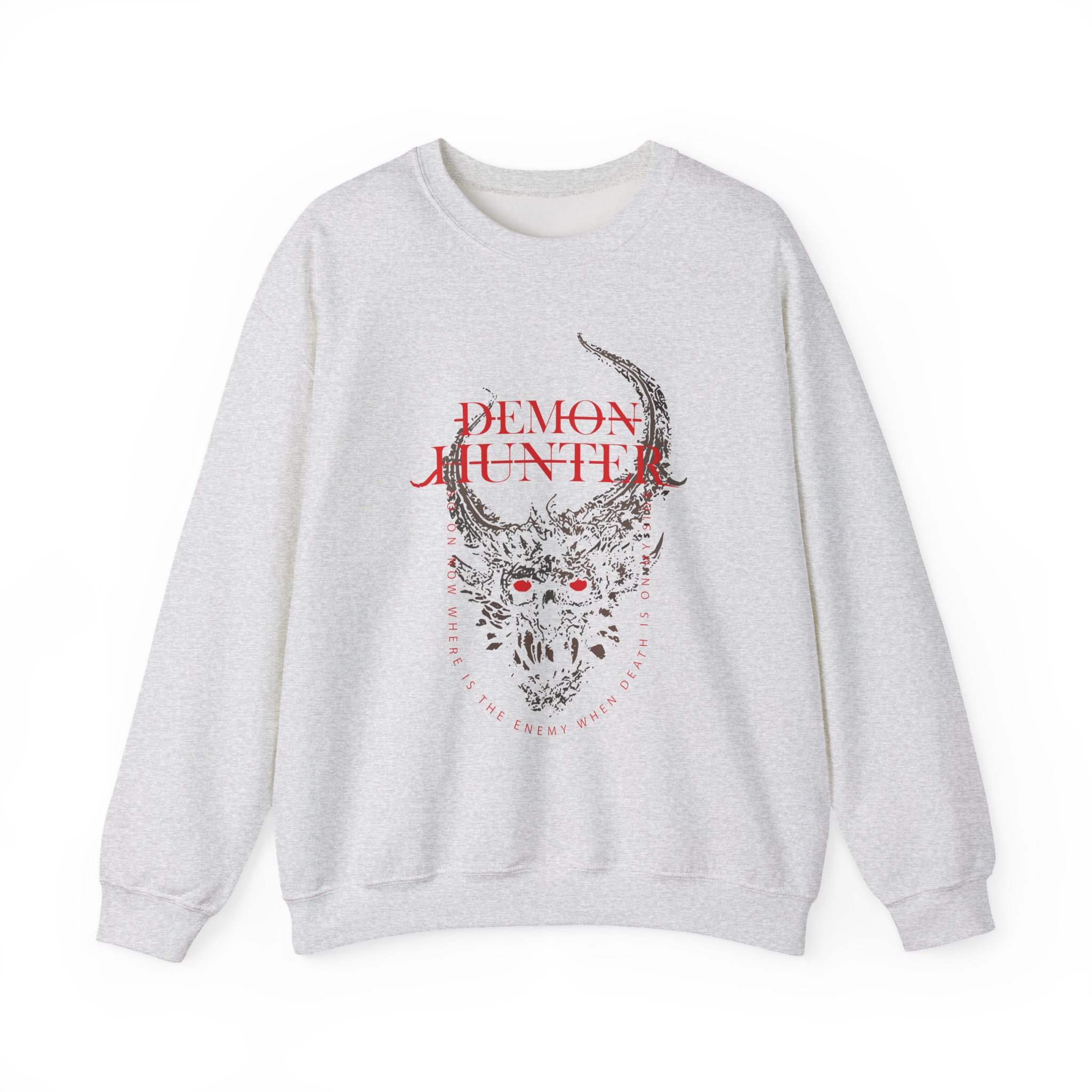 Demon Hunter on My Side Unisex Heavy Blendâ„¢ Crewneck Sweatshirt
