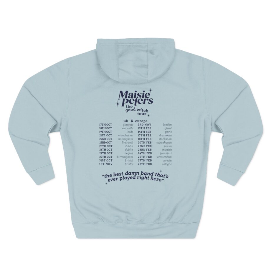 Maisie Peters the Good With Uk/eu 23/24 Tour Three-Panel Fleece Hoodie