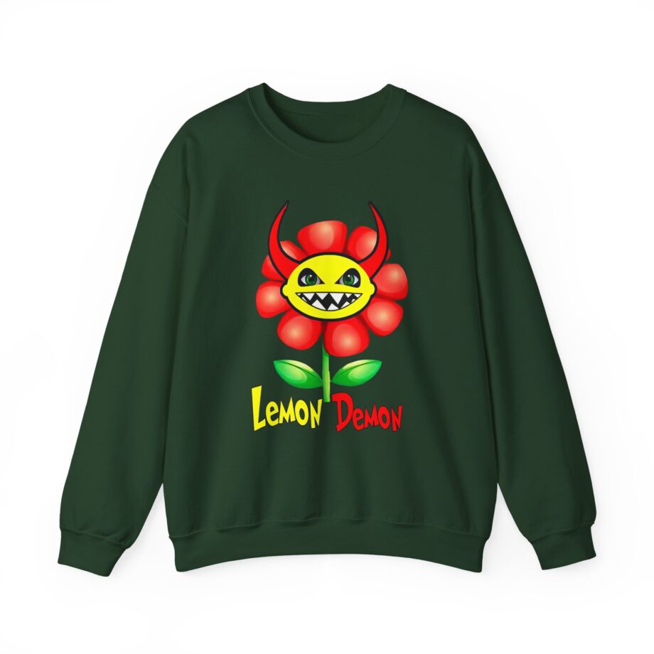 Lemon Demon Flower Unisex Heavy Blend™ Crewneck Sweatshirt