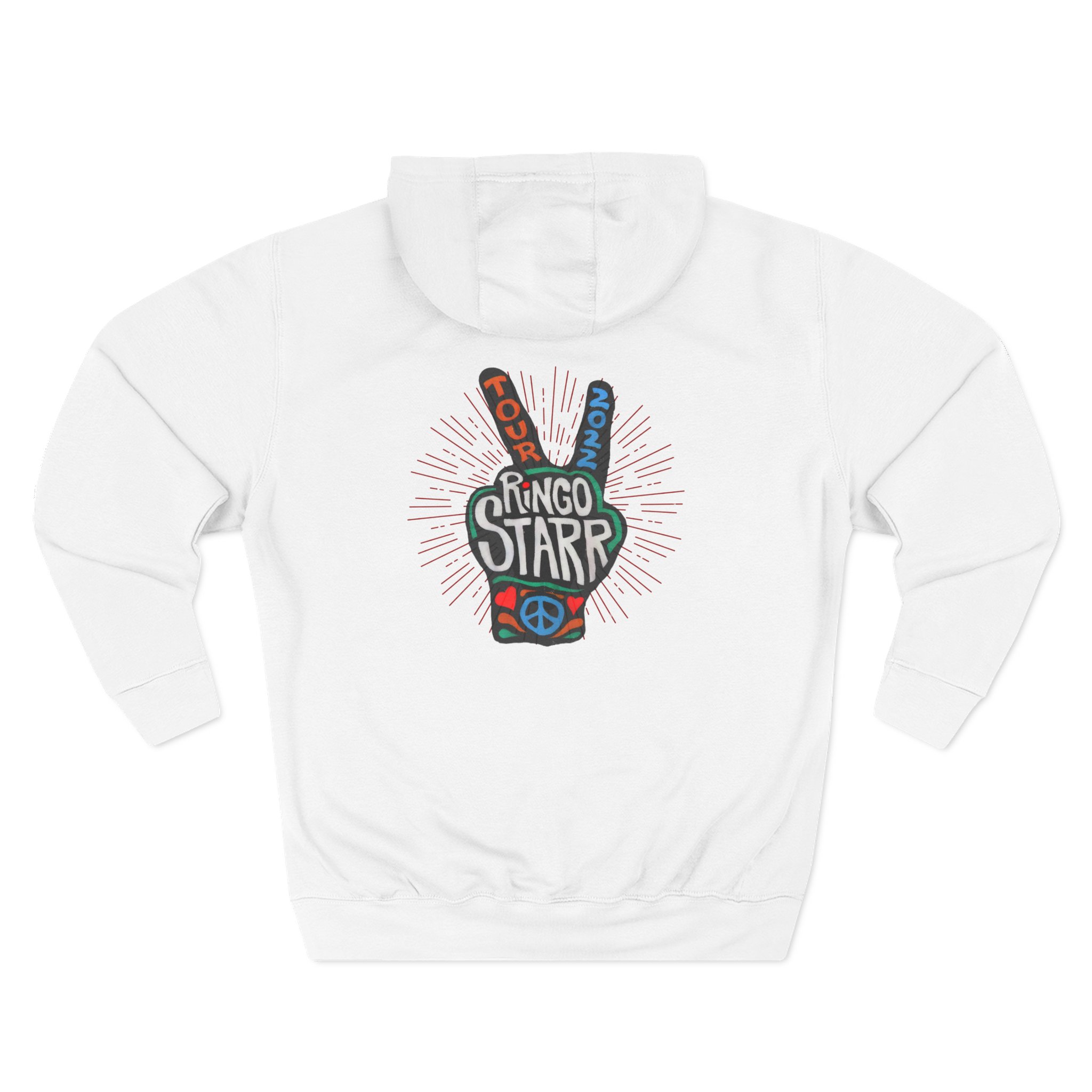 Ringo Starr Peace Illustration Three-Panel Fleece Hoodie