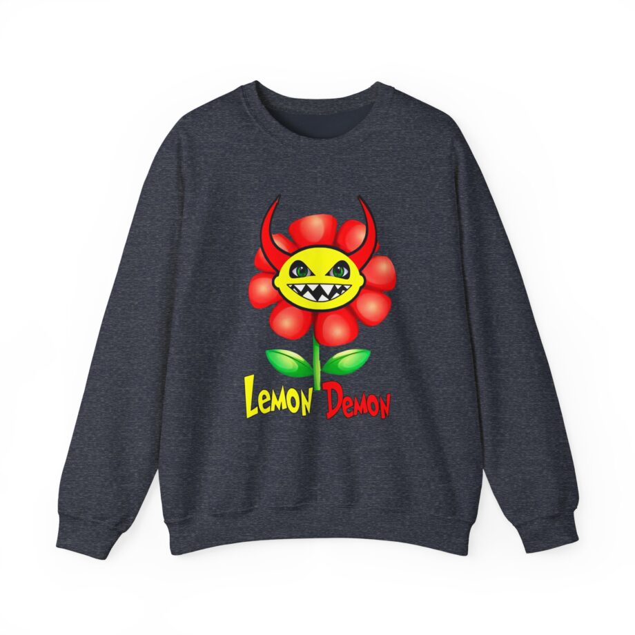 Lemon Demon Flower Unisex Heavy Blend™ Crewneck Sweatshirt