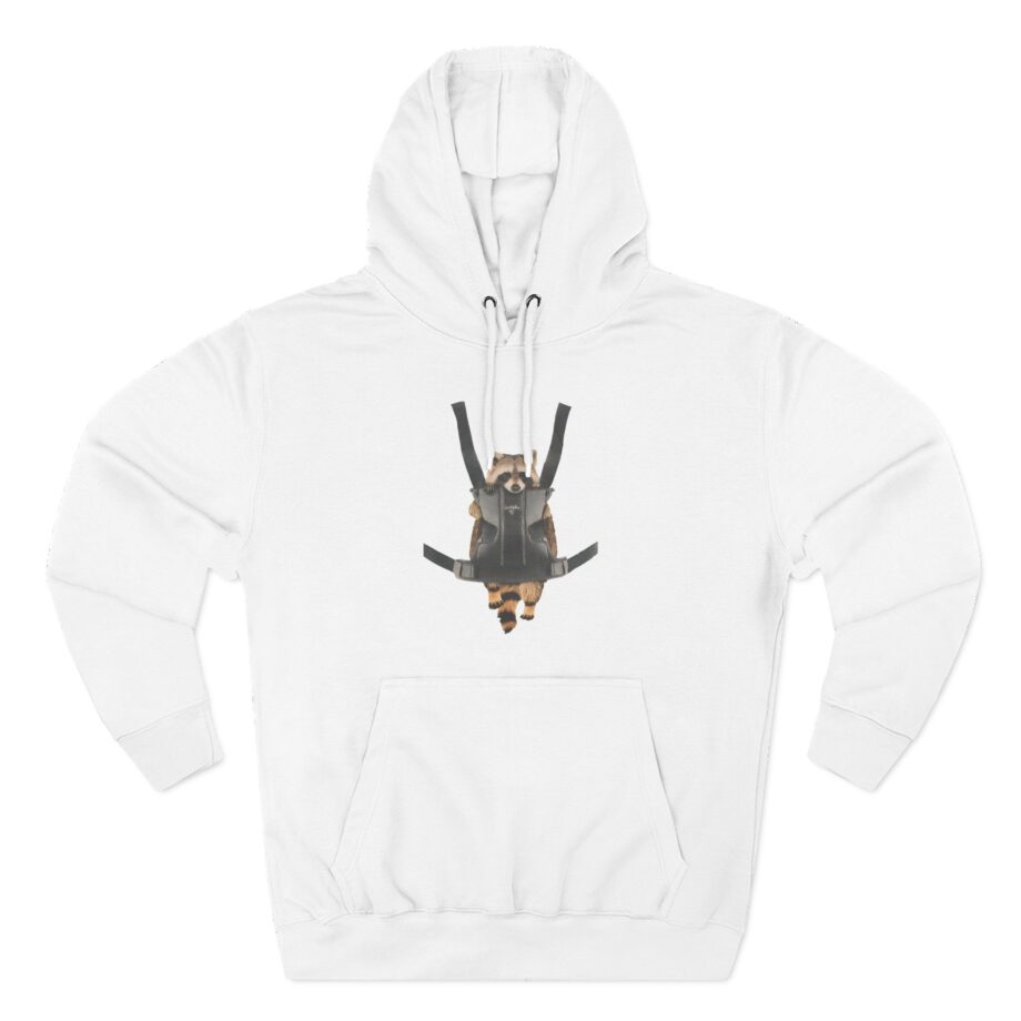 William Osman Raccoon Three-Panel Fleece Hoodie