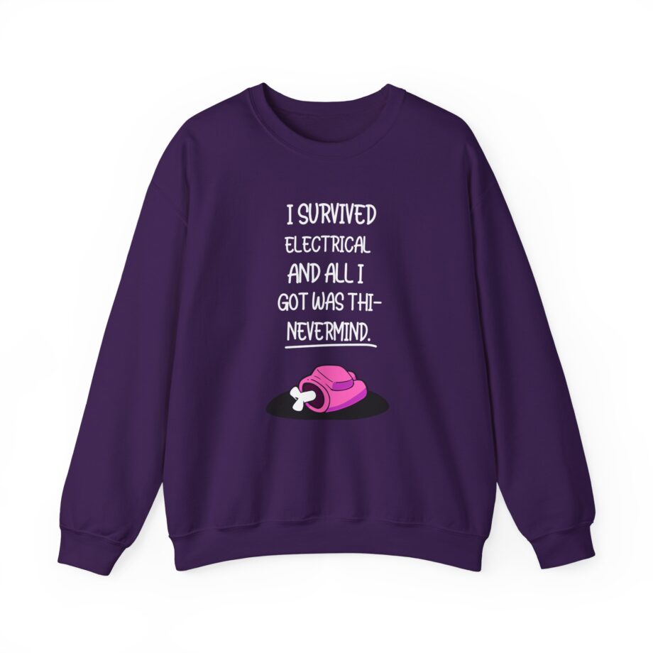 Among Us  Not Quite Survived Electrical Unisex Heavy Blend™ Crewneck Sweatshirt