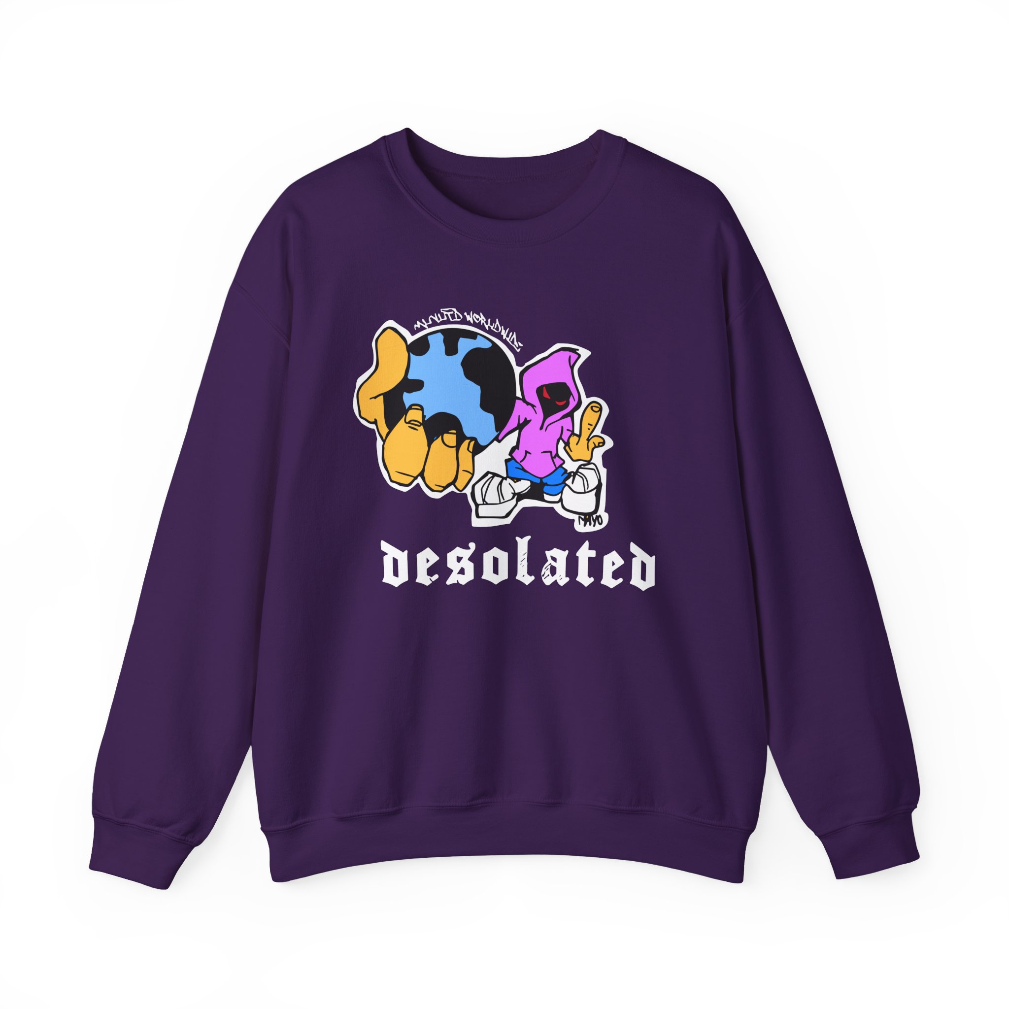 Desolated Globe Unisex Heavy Blendâ„¢ Crewneck Sweatshirt