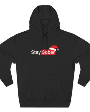 D’aydrian Harding Xmas Stay Sober Three-Panel Fleece Hoodie