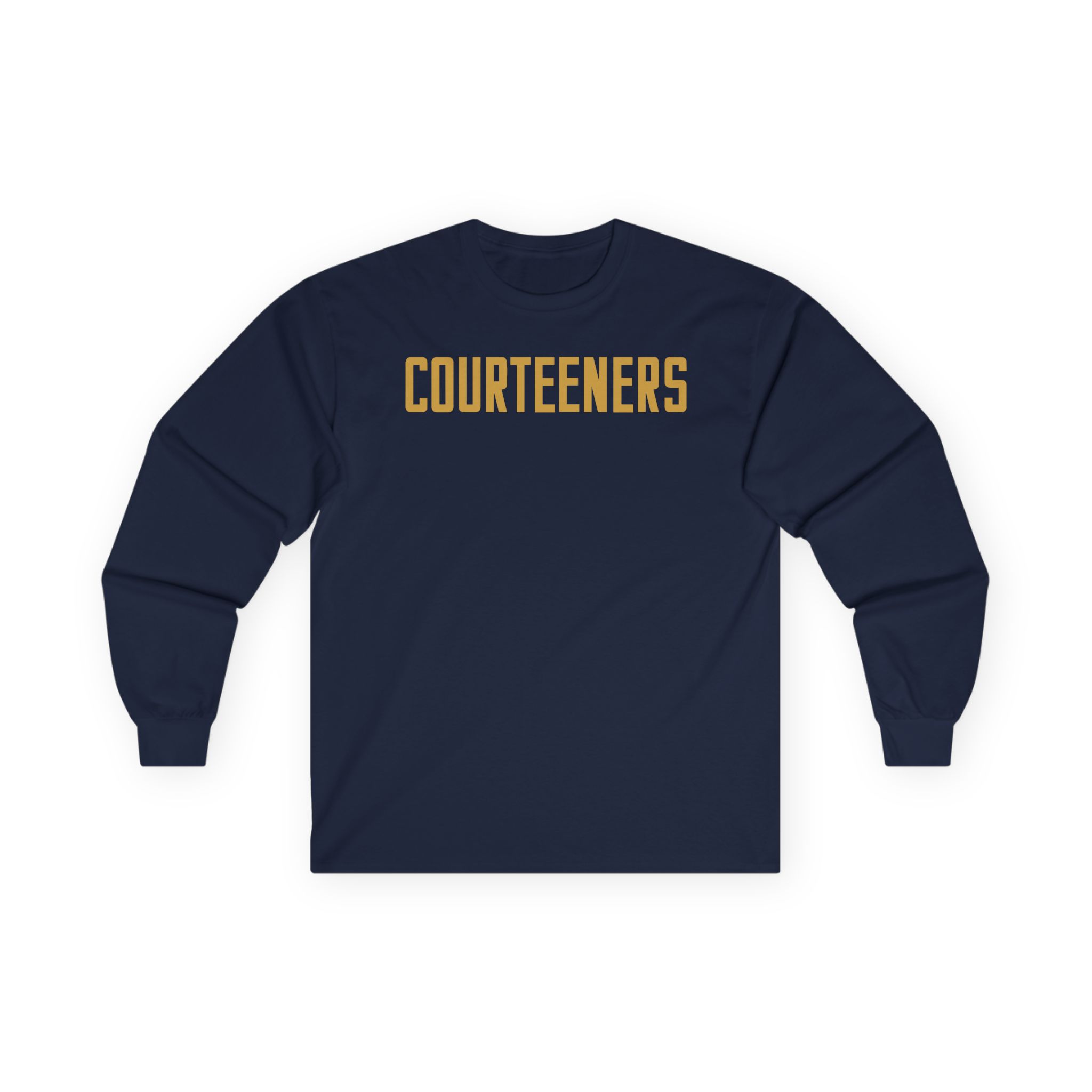 Courteeners Metallic Gold Logo Unisex Ultra Cotton Long Sleeve Tee