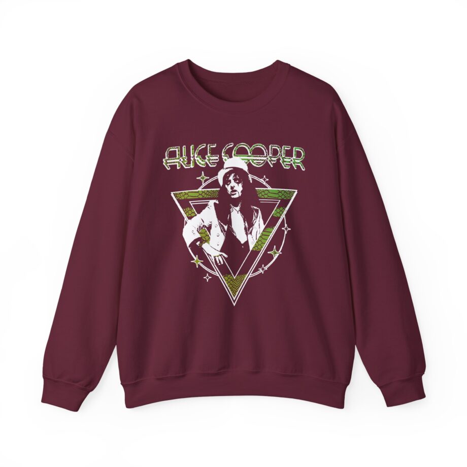 Alice Cooper Welcome to My Nightmare 50th Anniversary Top Hat Unisex Heavy Blend™ Crewneck Sweatshirt