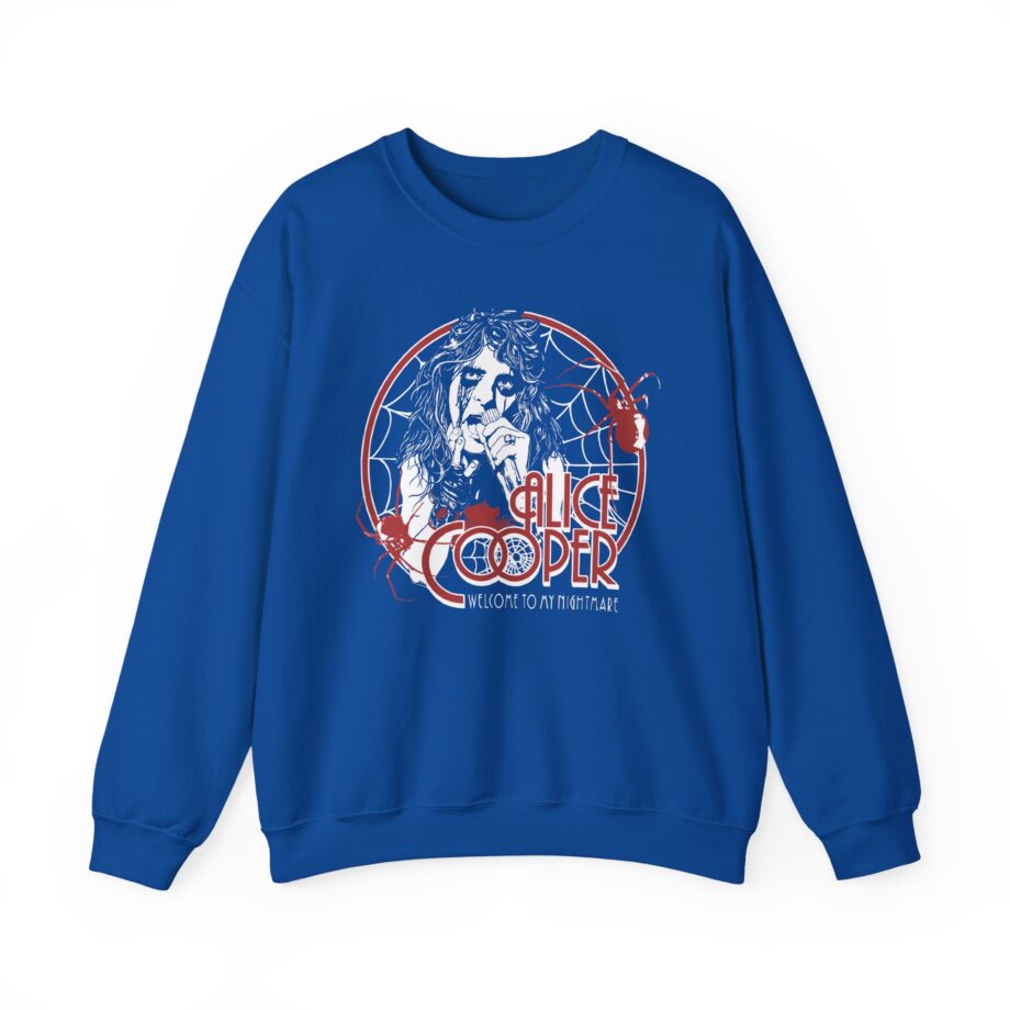 Alice Cooper Welcome to My Nightmare 50th Anniversary Spider Swarm Unisex Heavy Blend™ Crewneck Sweatshirt