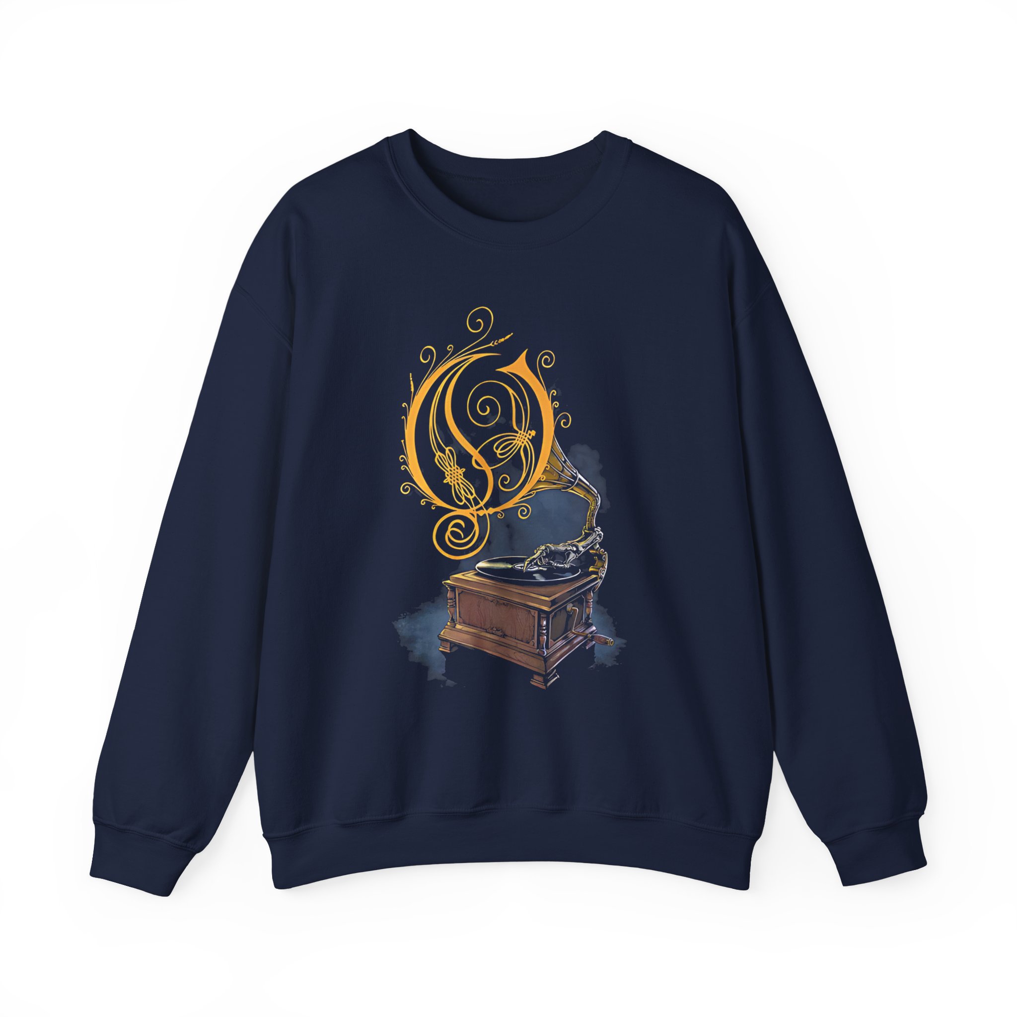 Opeth Gramophone Unisex Heavy Blendâ„¢ Crewneck Sweatshirt